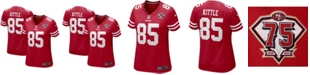 Nike Women's George Kittle Scarlet San Francisco 49ers 75th Anniversary Game Player Jersey